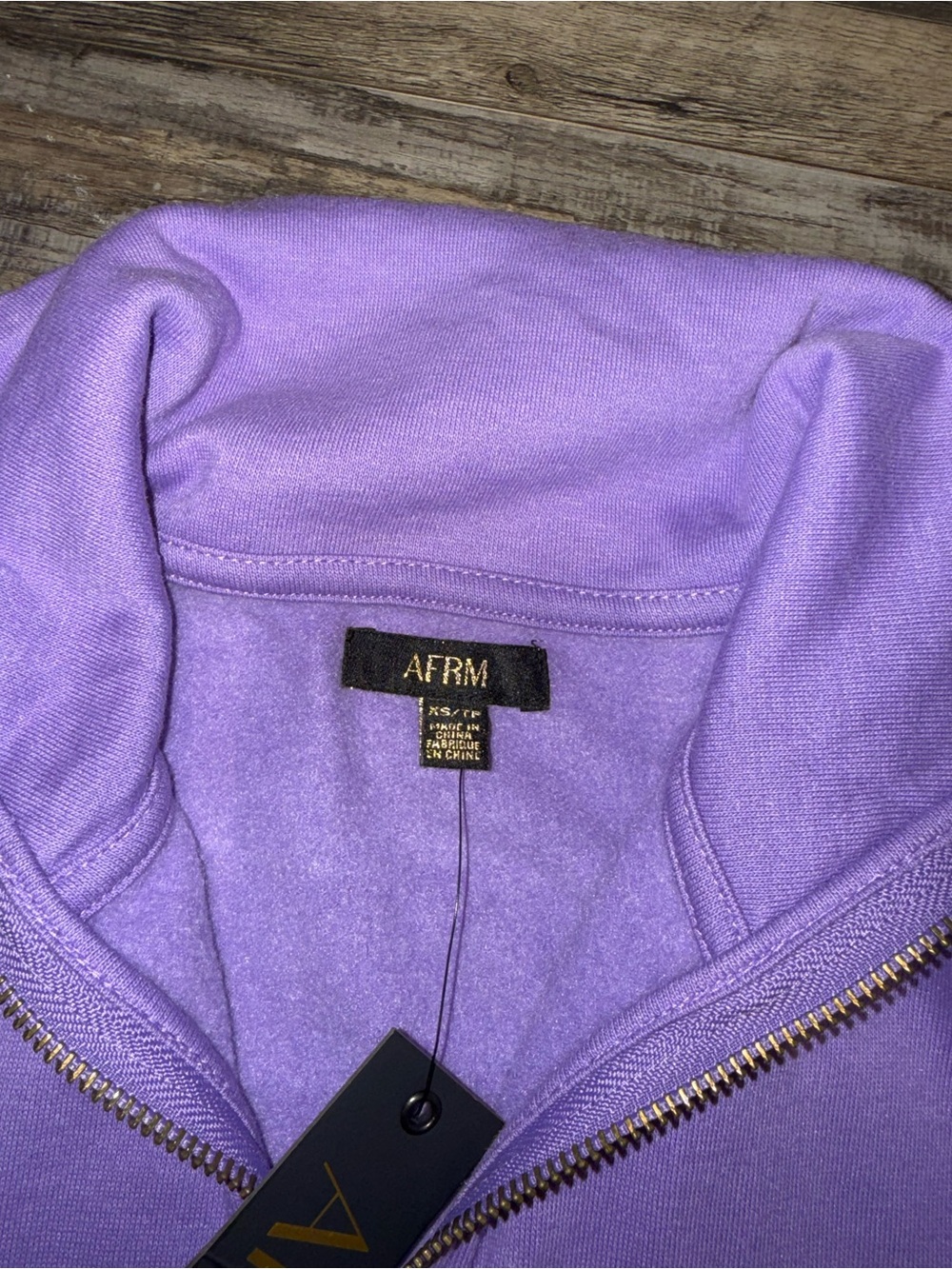 AFRM NWT Size XS 1/2 Zip - Picture 3 of 5